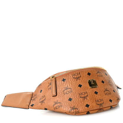MCM Visetos Stark Belt Bag Cognac 4 of 10