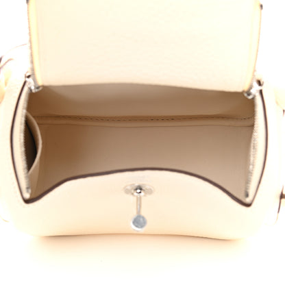 Hermes Taurillon Clemence Mini Lindy 20 Nata 4 of 7