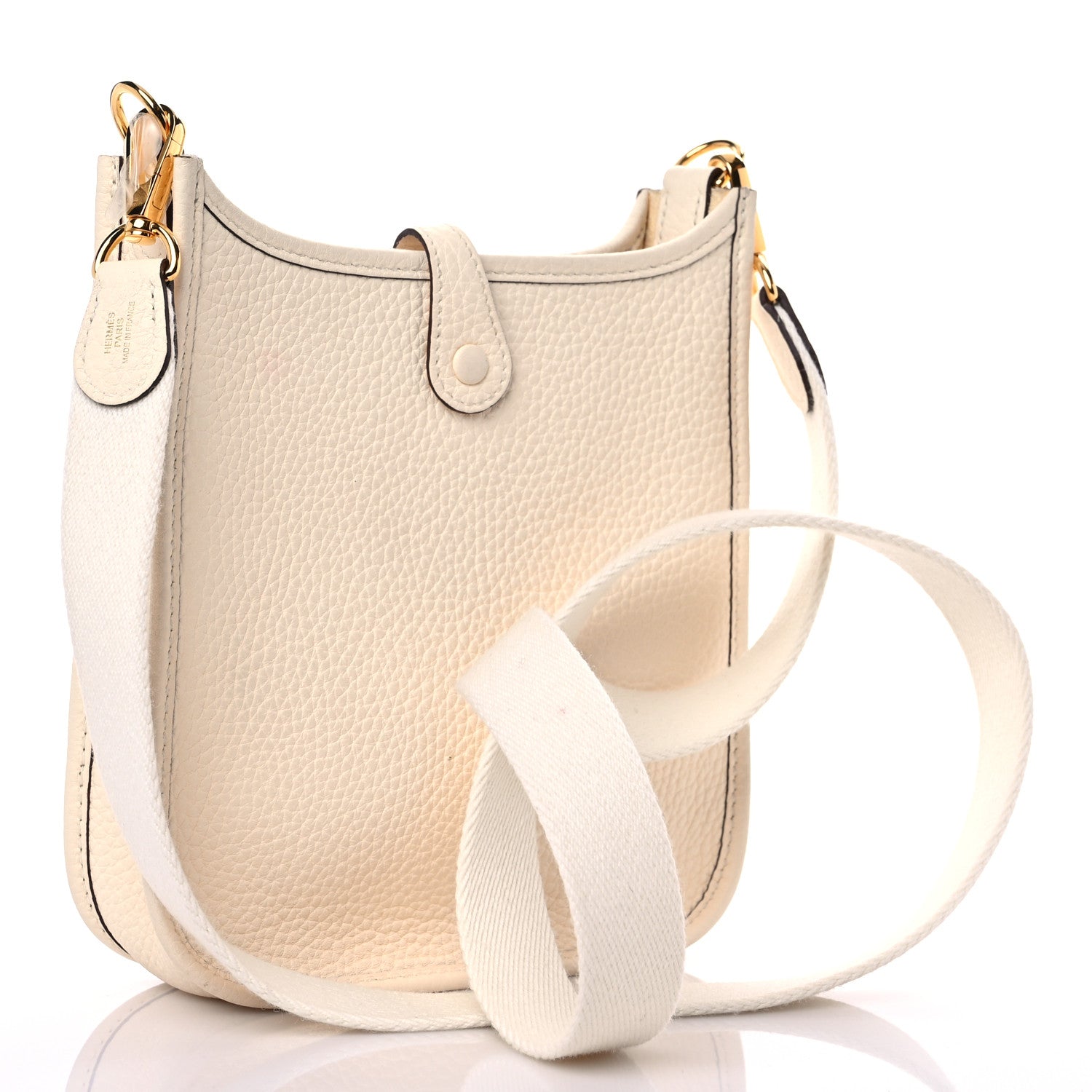 Hermes Taurillon Clemence Amazone Evelyne TPM Nata Craie 3 of 10