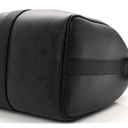 Louis Vuitton Monogram Midnight Keepall Bandouliere 35 Black 9 of 10