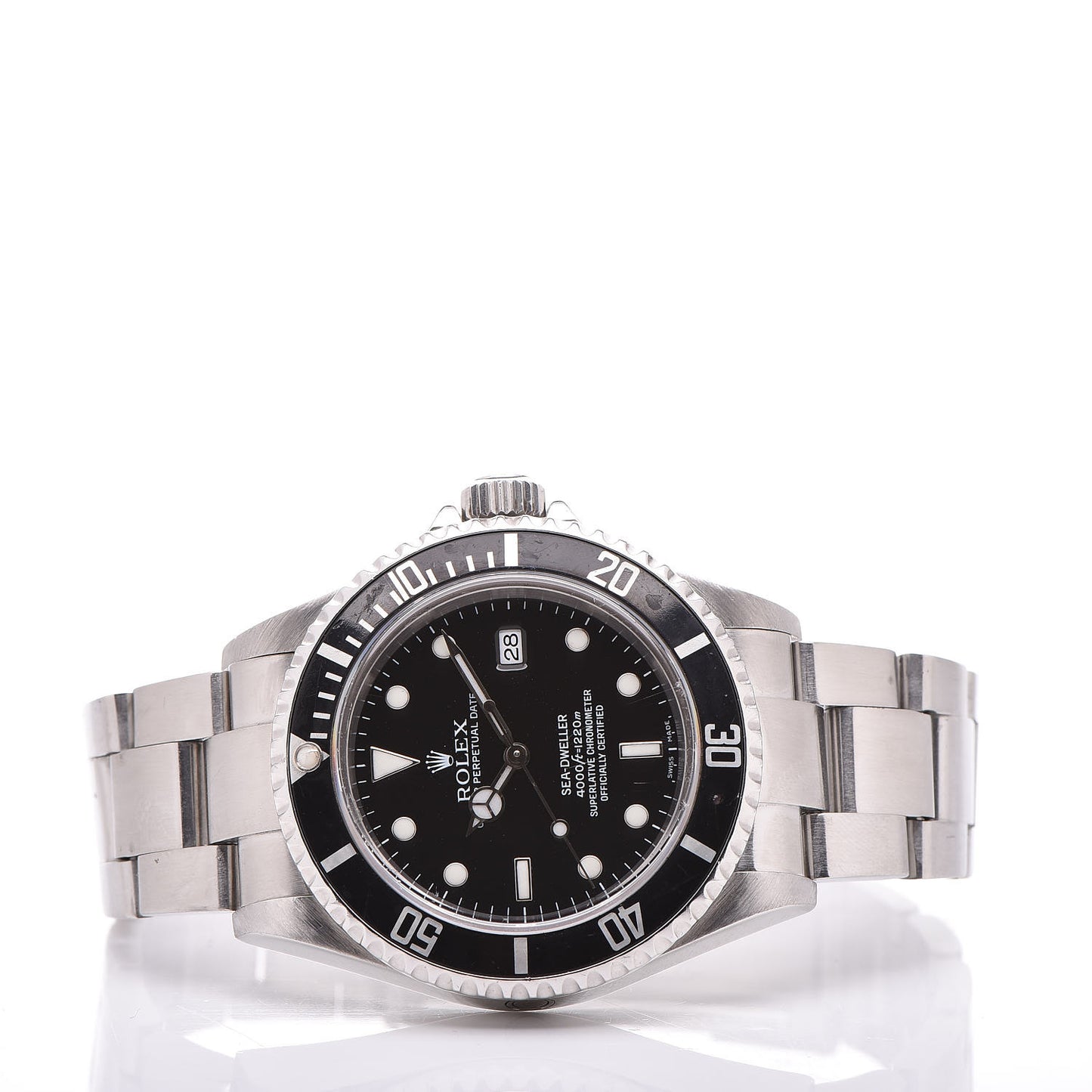 Stainless Steel 40mm Sea-Dweller Oyster Perpetual Watch Black 16600