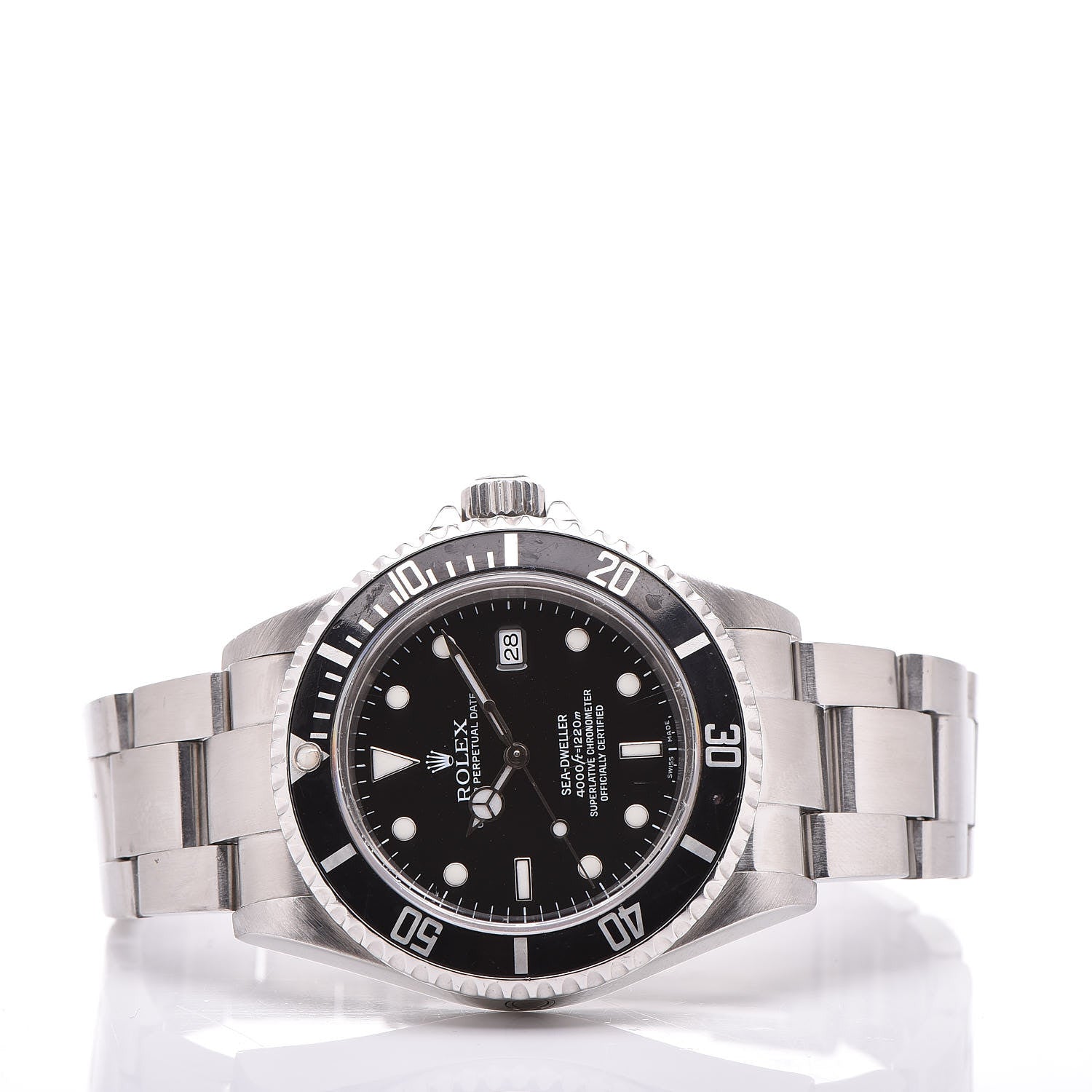 Rolex Stainless Steel 40mm Sea-Dweller Oyster Perpetual Watch Black 16600 3 of 6