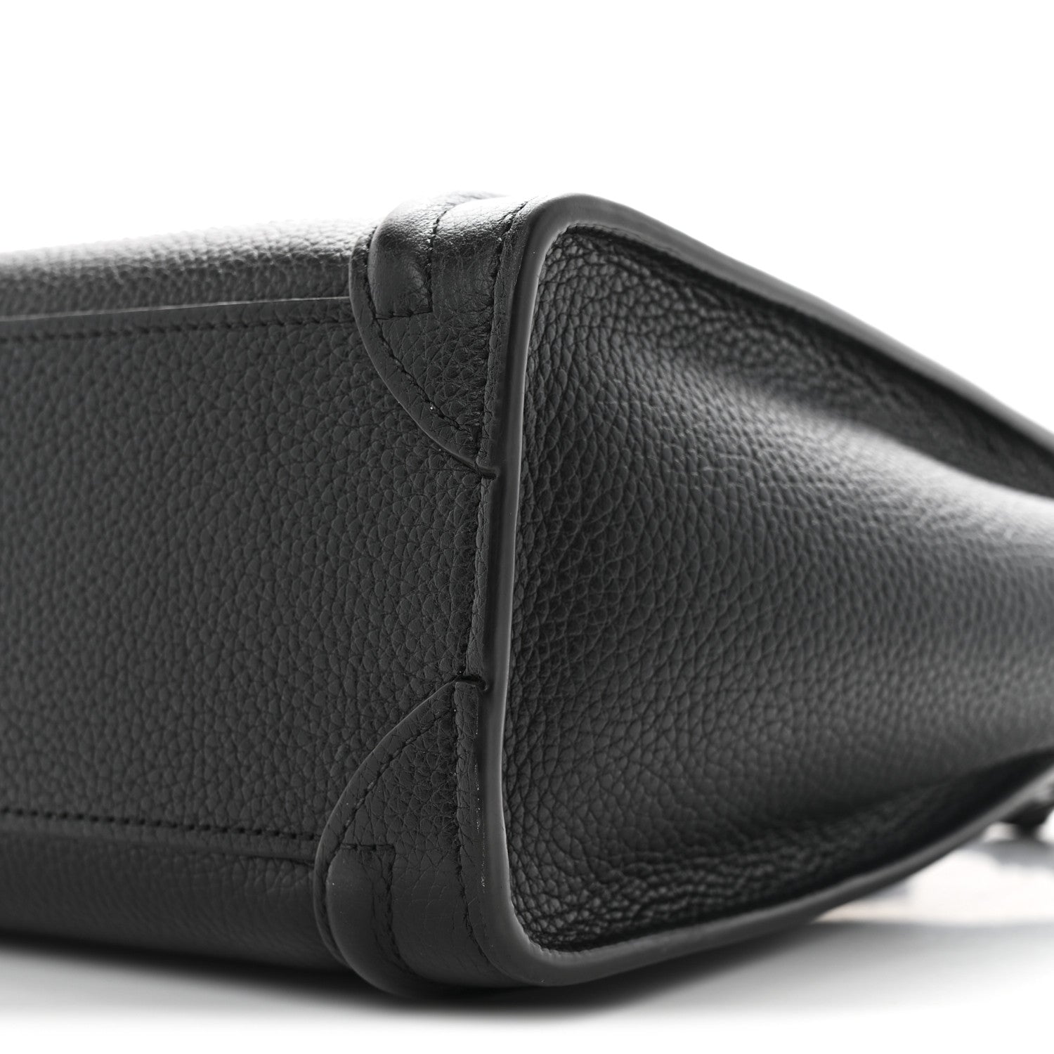 Celine Drummed Calfskin Nano Luggage Black 10 of 11