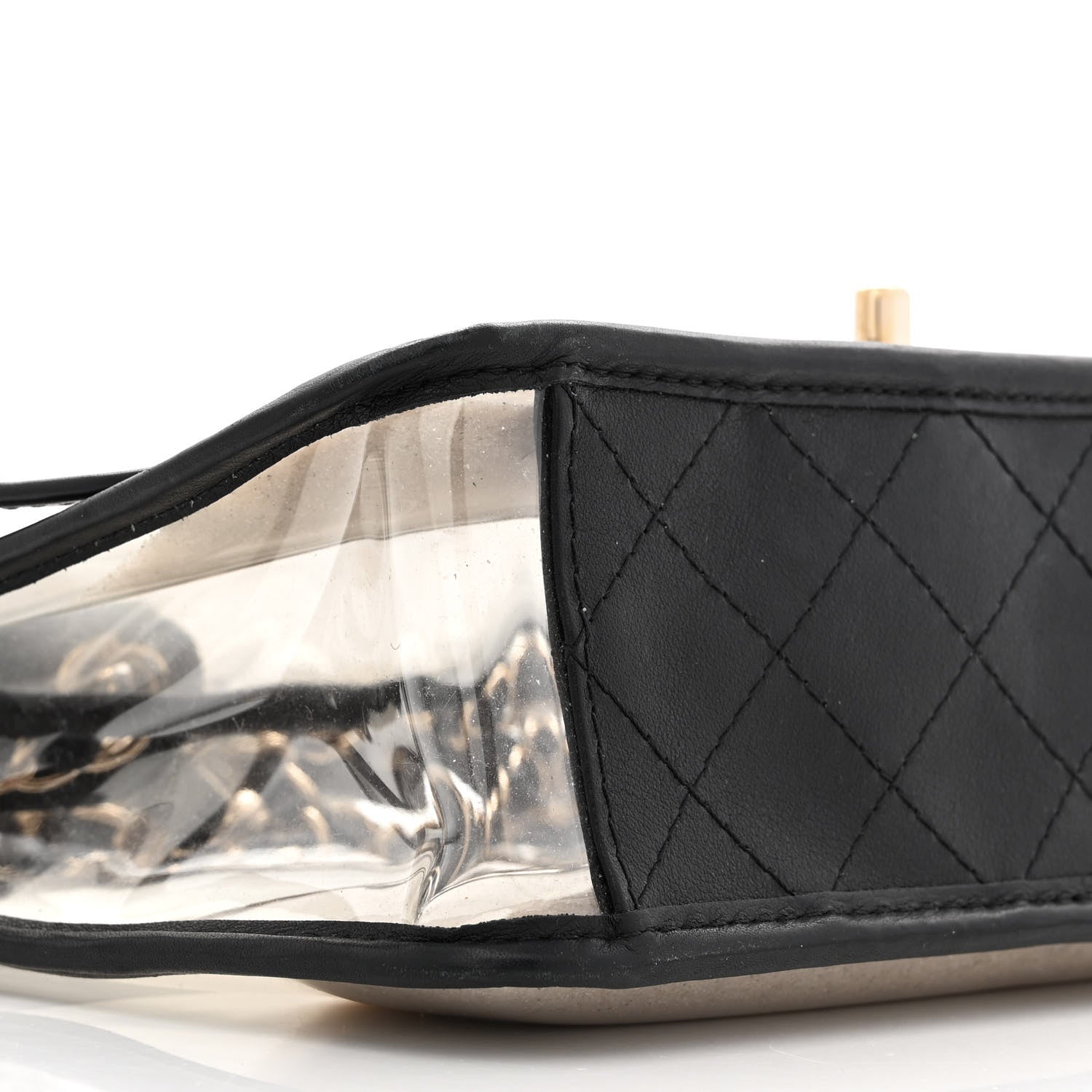 Chanel Lambskin PVC Sand By The Sea Flap With Pearl Strap Black 9 of 12