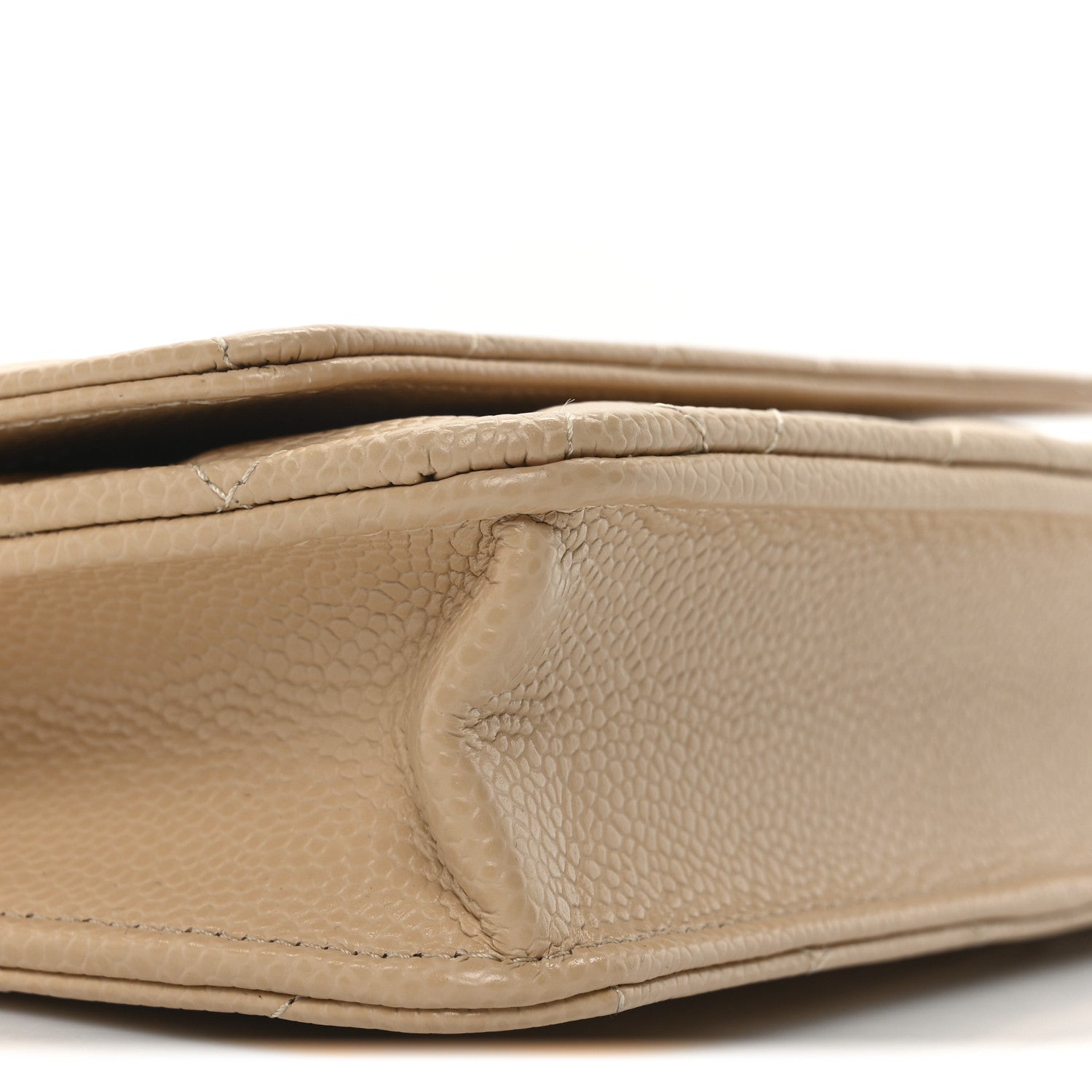 Chanel Caviar Quilted Wallet on Chain WOC Beige 10 of 12