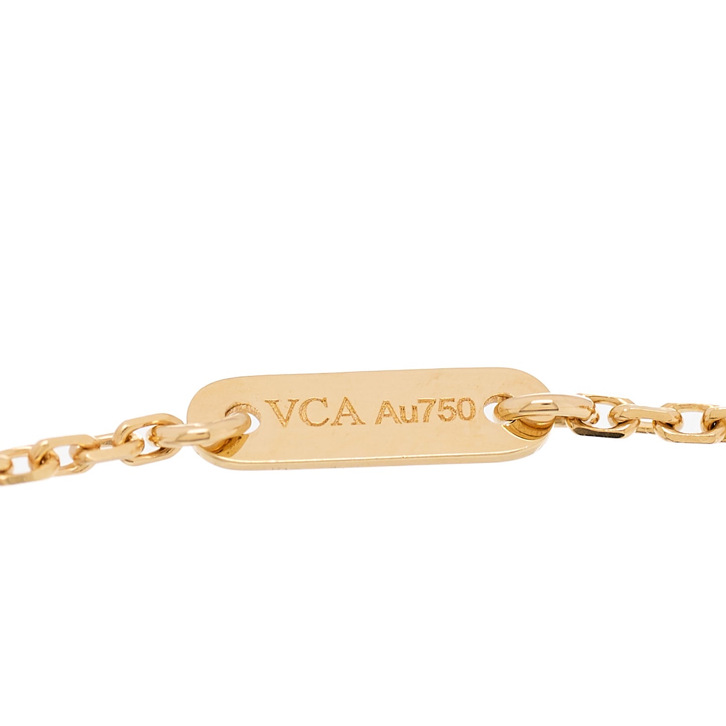 18K Yellow Gold Mother of Pearl Sweet Alhambra Bracelet