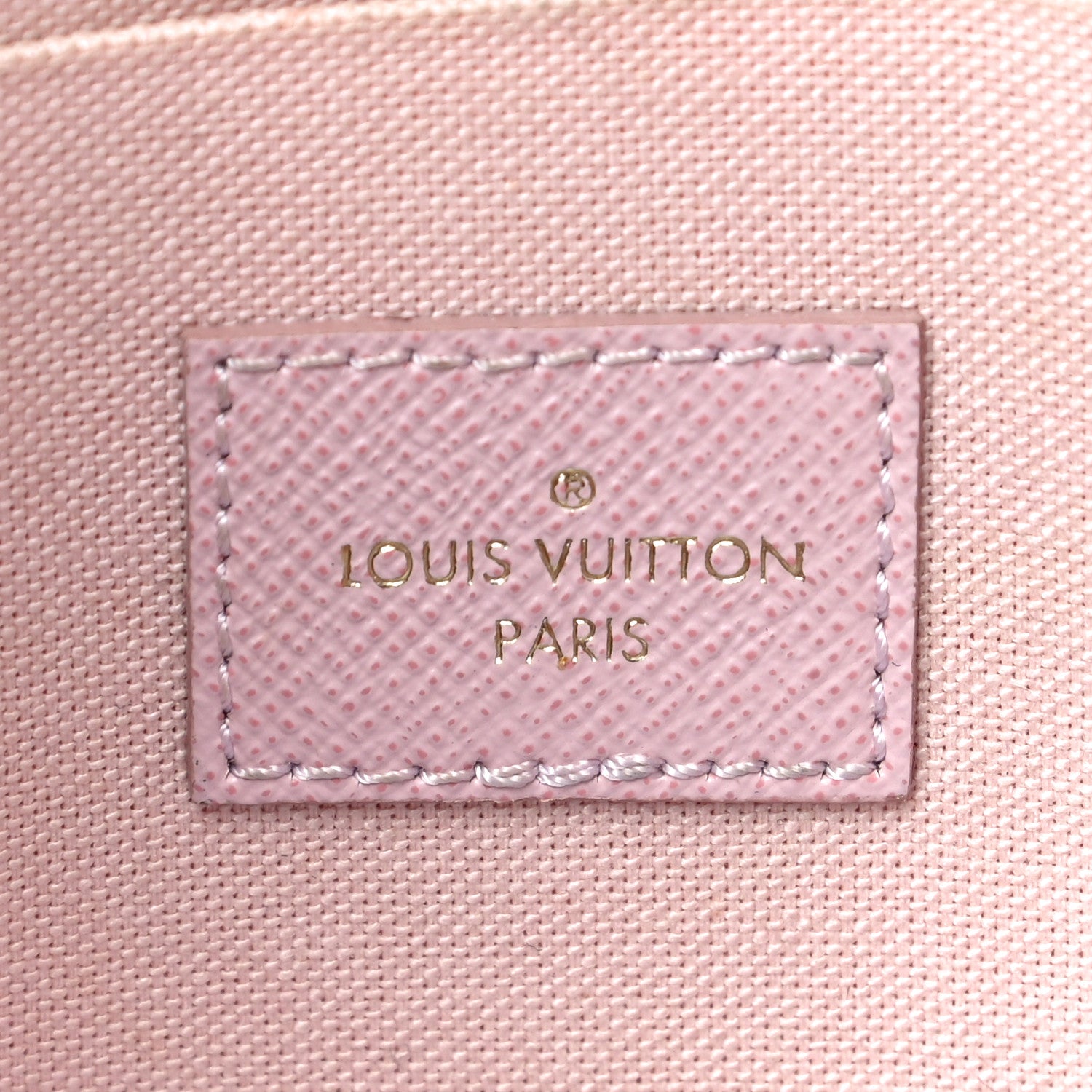 Louis Vuitton Damier Azur Pochette Felicie Chain Wallet Rose Ballerine 7 of 13