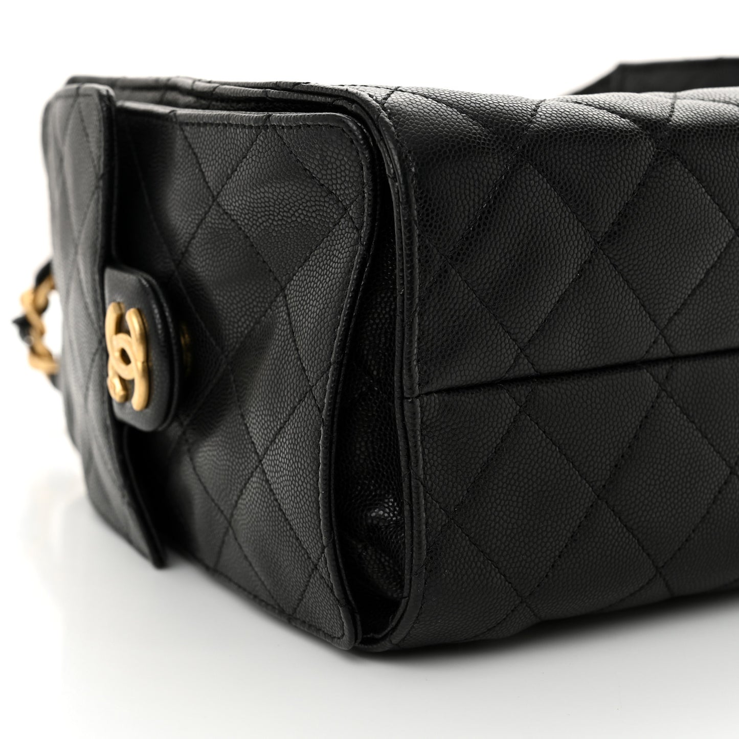Caviar Quilted Small Chanel 25 Handbag Black