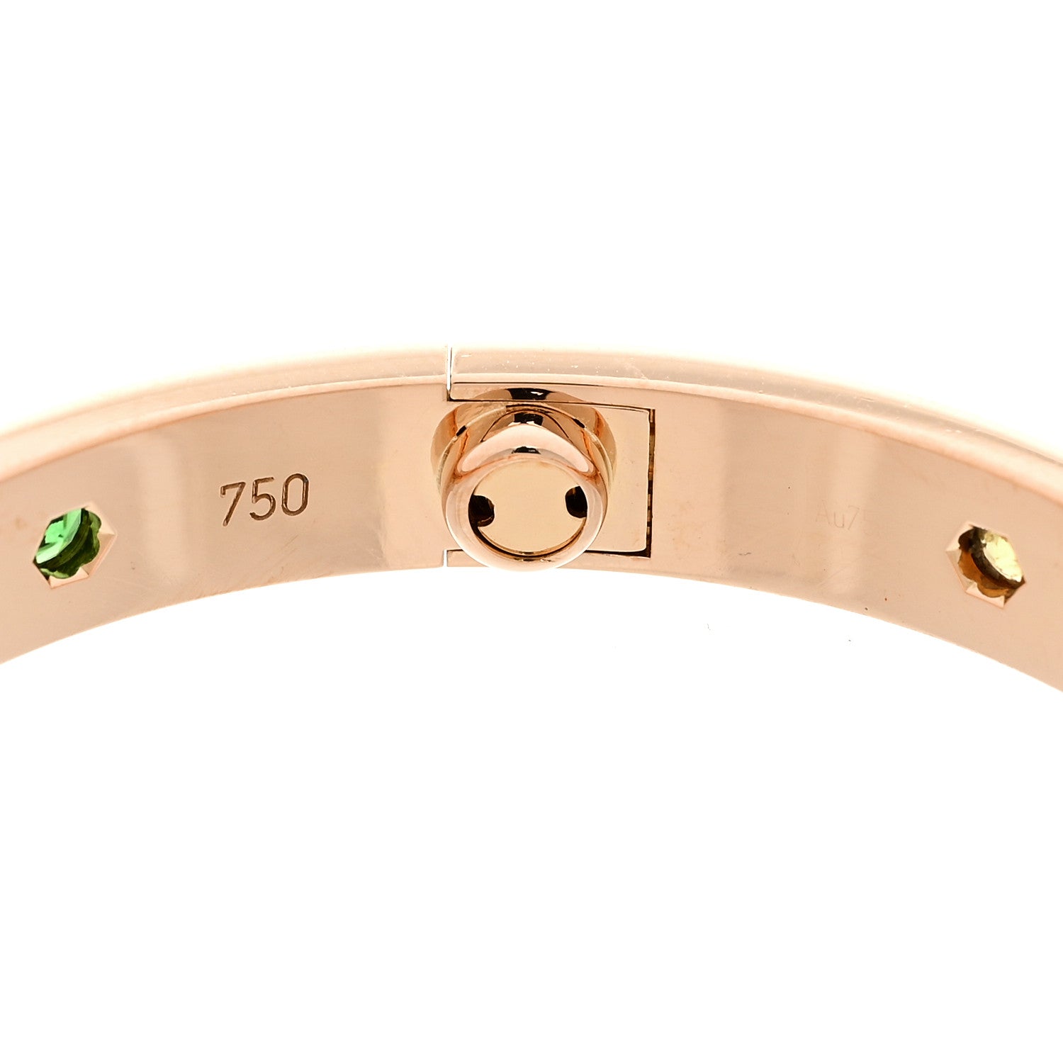 Cartier 18K Pink Gold Sapphire Garnet Amethyst LOVE Bracelet 16 5 of 7