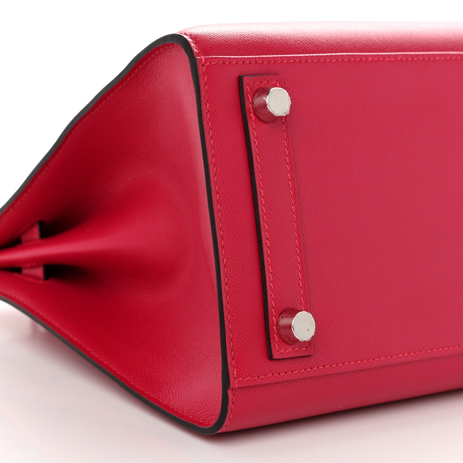 Hermes Madame Calfskin Birkin Sellier 25 Framboise 9 of 13