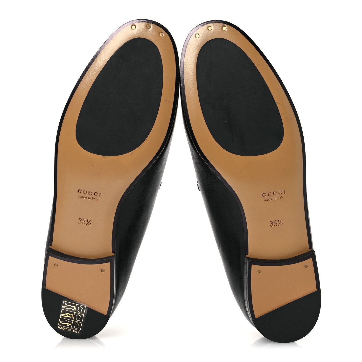 Gucci Calfskin Womens Jordaan Loafers 35.5 Black 7 of 13