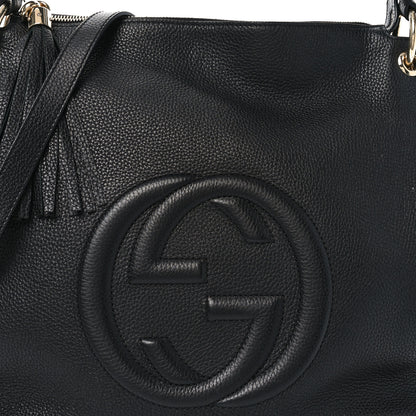 Gucci Pebbled Calfskin Large Soho Hobo Black 8 of 10
