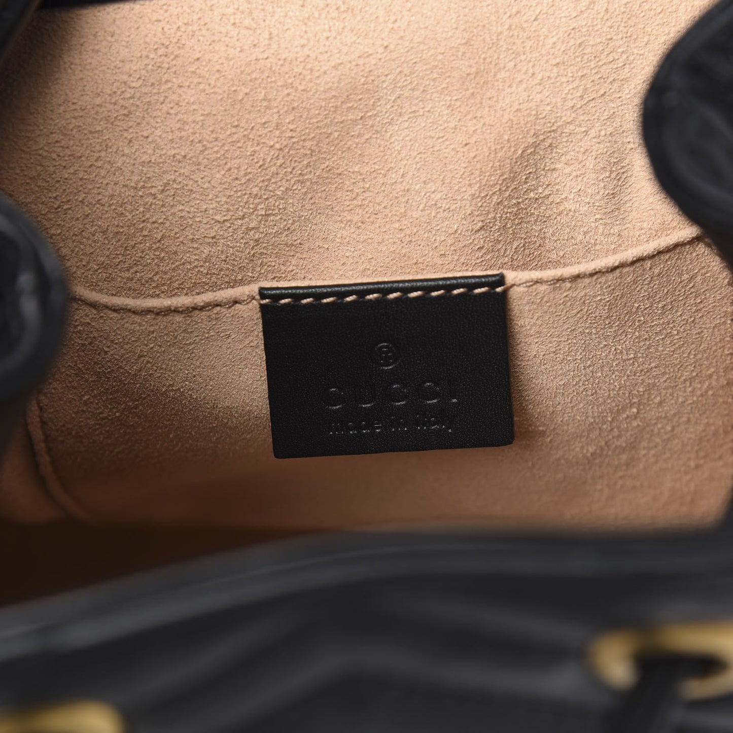 Calfskin Matelasse GG Marmont Flap Backpack Black
