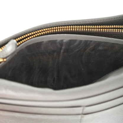 Prada Saffiano Metal Continental Flap Wallet Argilla 10 of 11