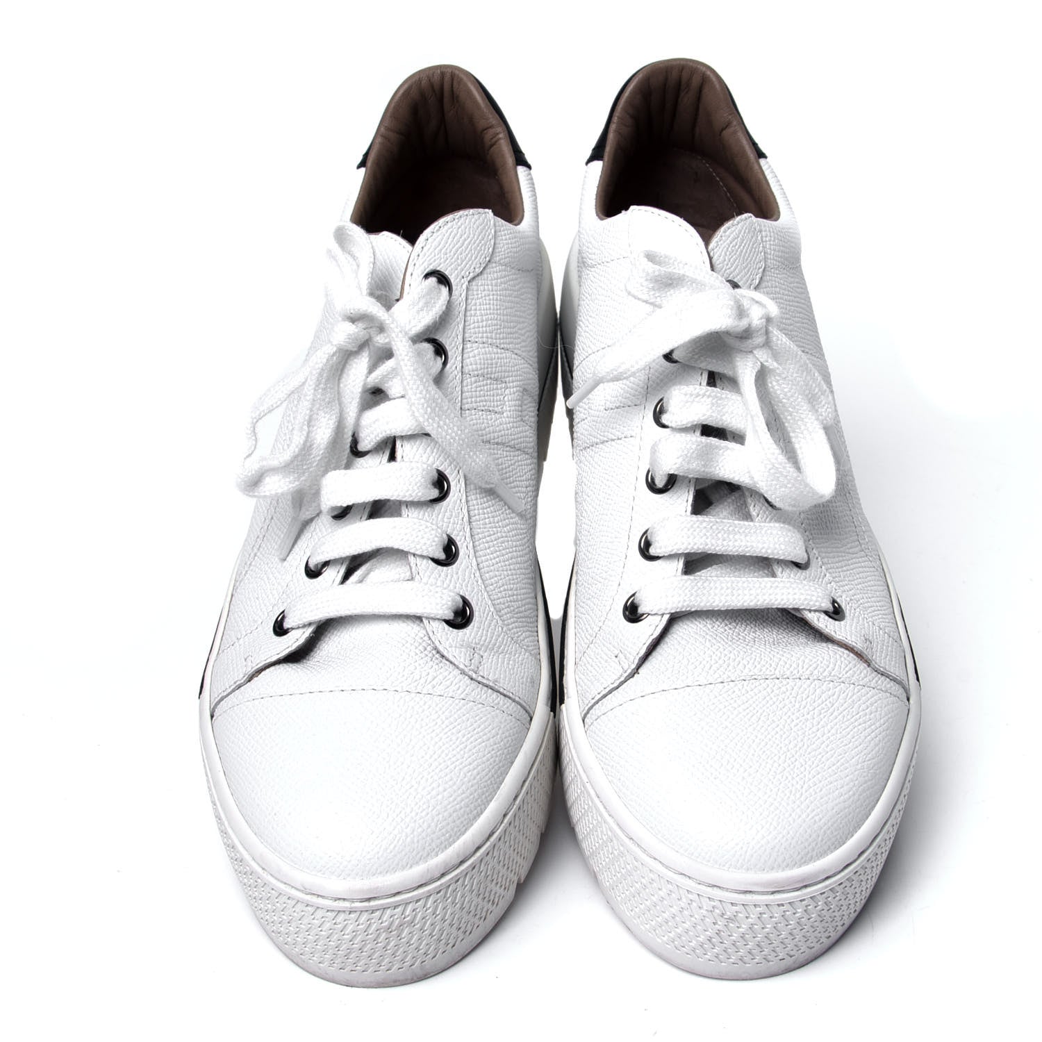Hermes Epsom Womens Voltage Sneakers 38.5 White 5 of 10
