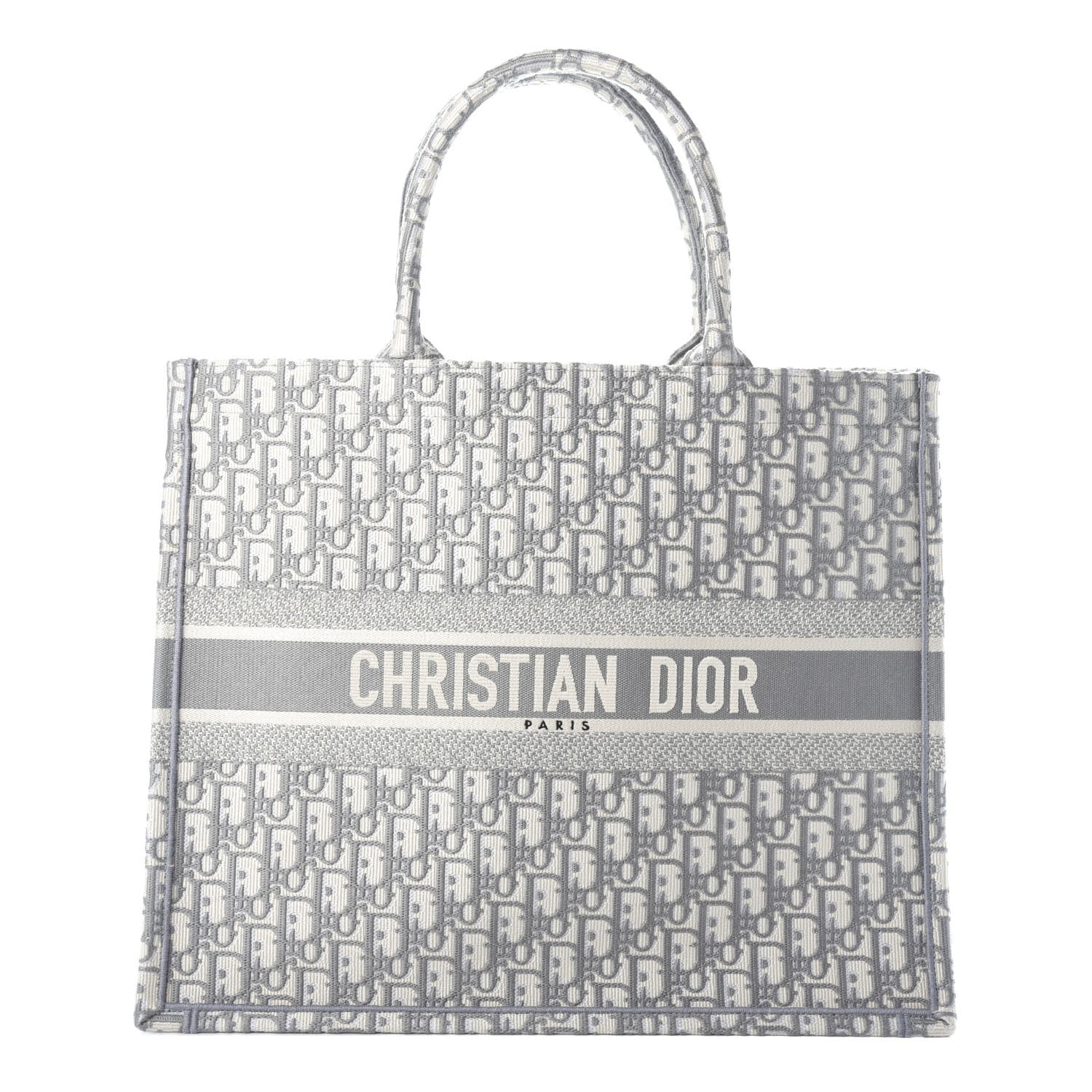 Christian Dior Oblique Large Book Tote Grey 1 of 9