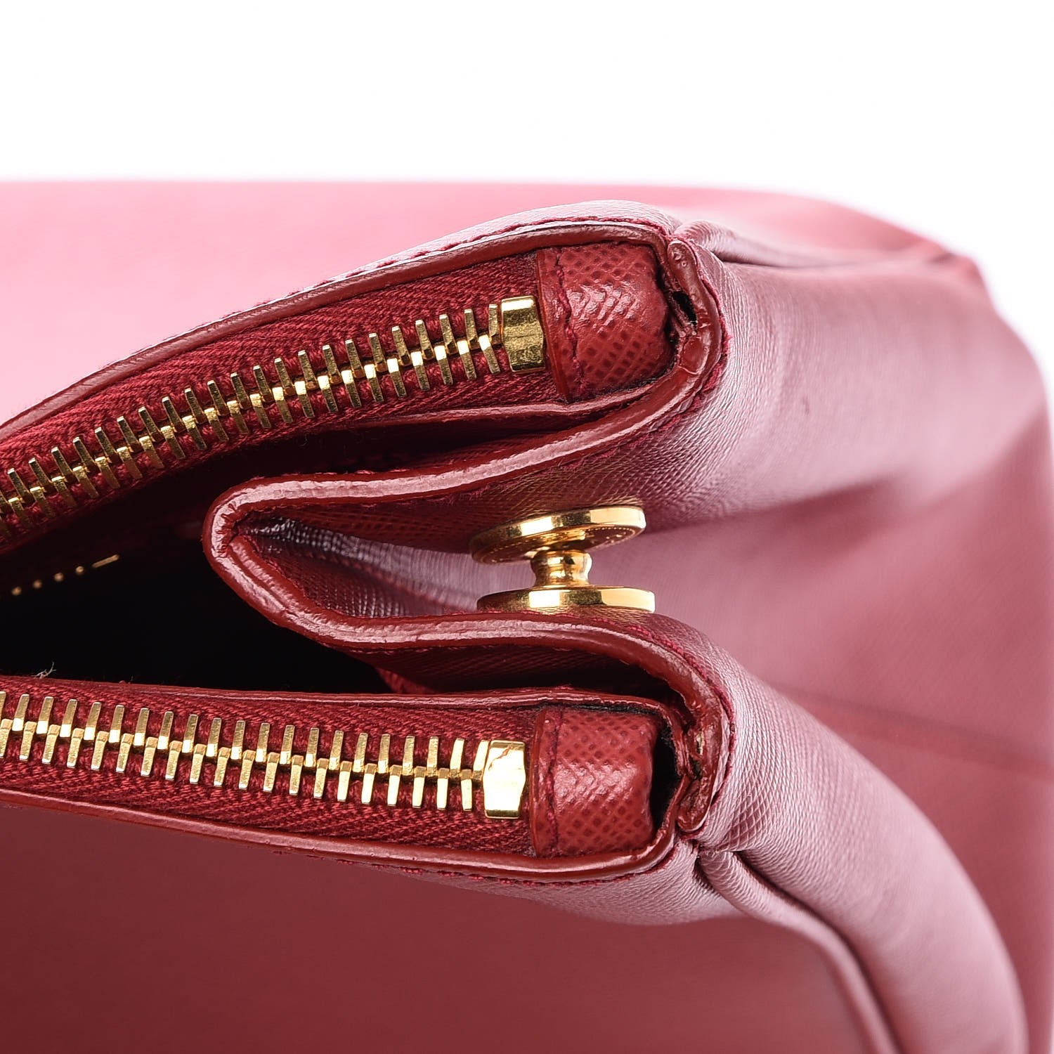 Prada Saffiano Large Galleria Double Zip Tote Fuoco 10 of 10