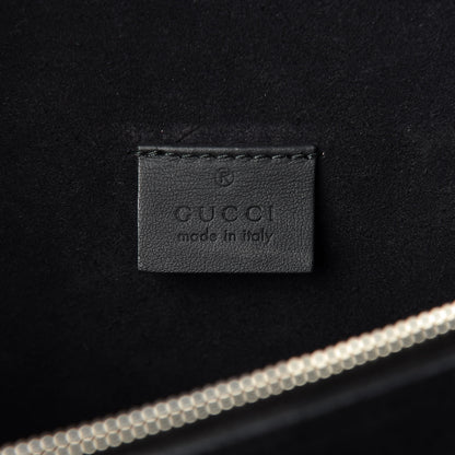 Gucci GG Supreme Monogram Crystal Small Dionysus Shoulder Bag Black 6 of 14