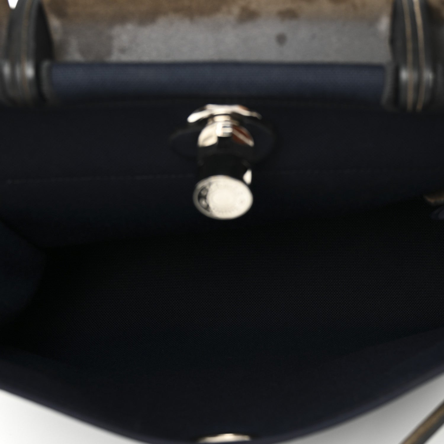 Hermes Military Toile Vache Hunter Herbag Zip PM 31 Bleu Marine Bleu Indigo 6 of 13
