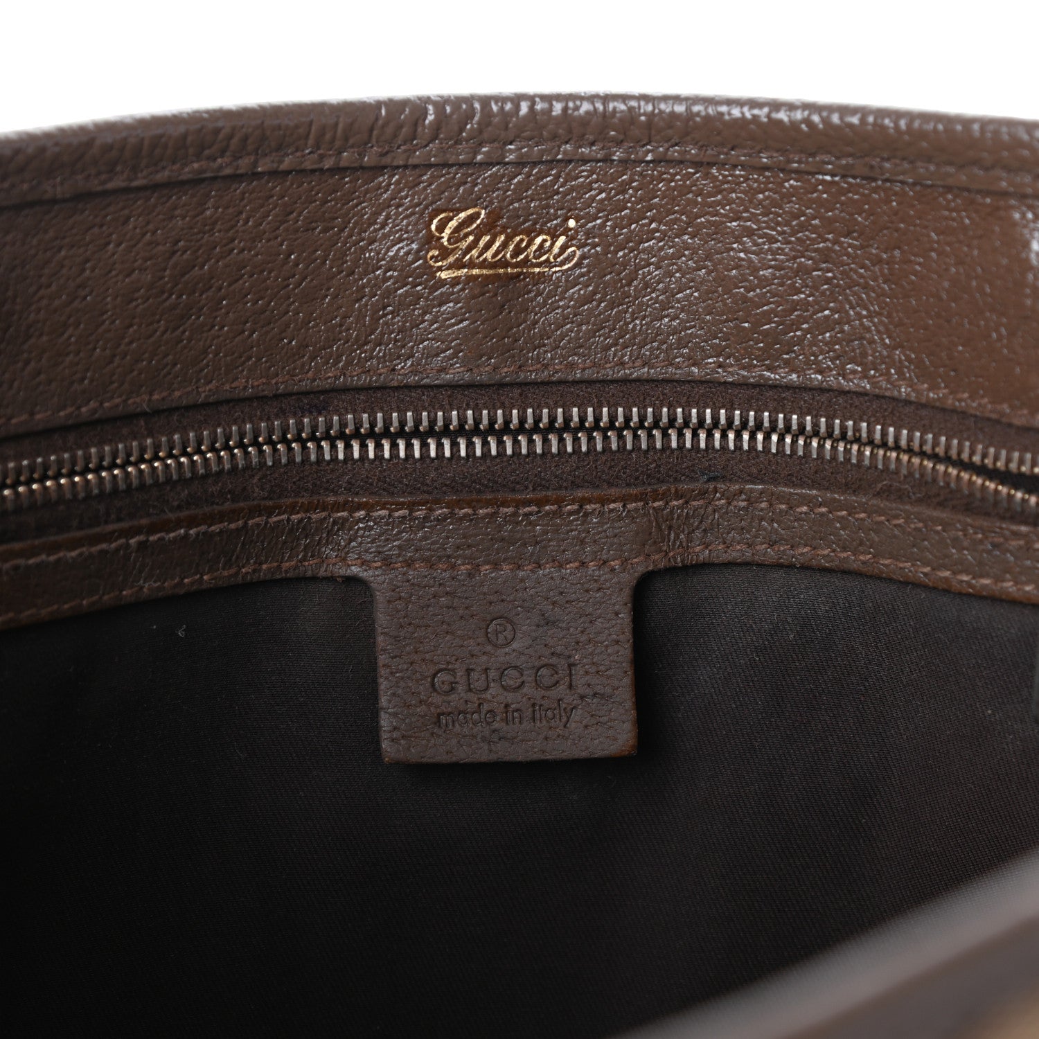 Gucci Monogram Piston Lock Tote Brown 6 of 9