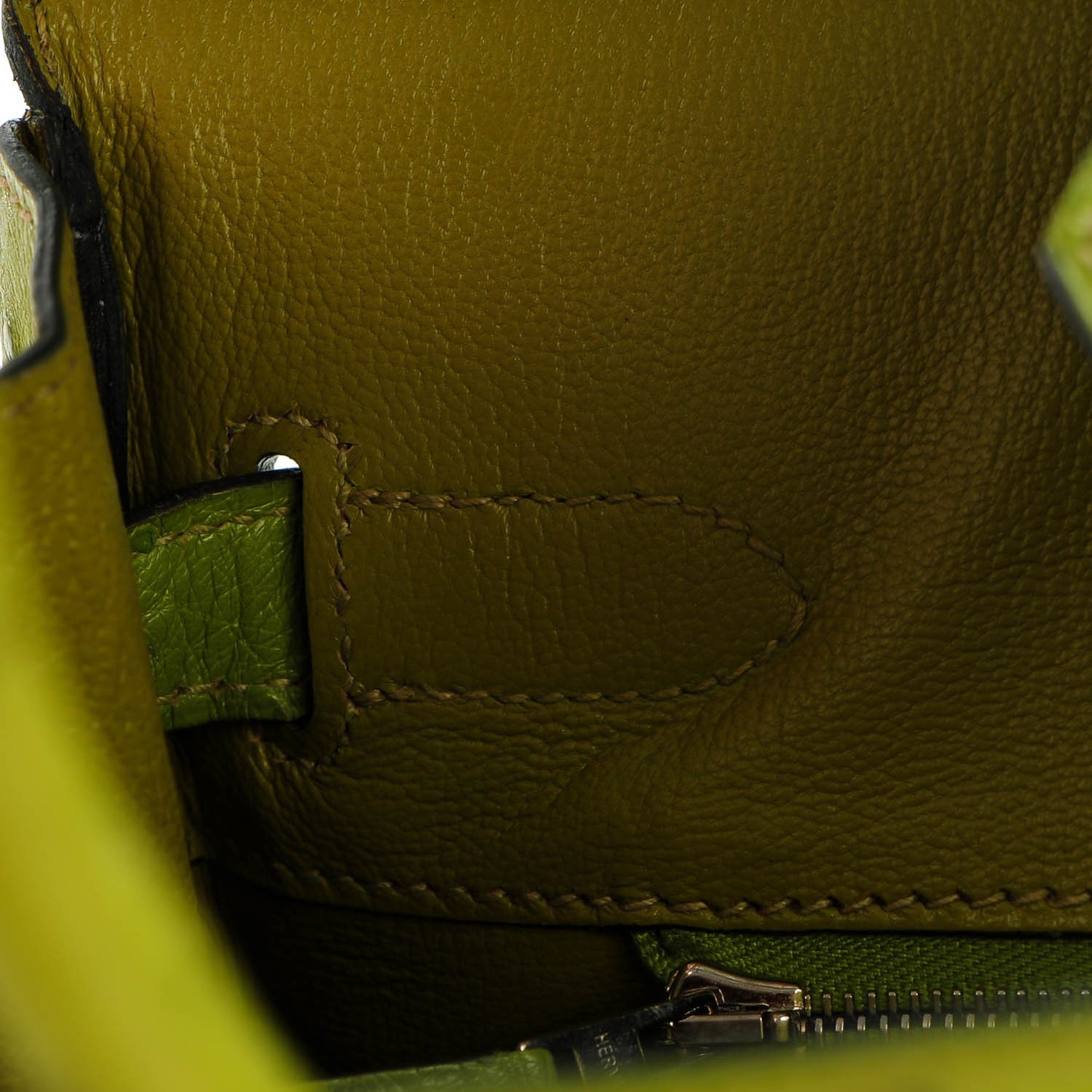Ostrich Birkin 30 Vert Anis