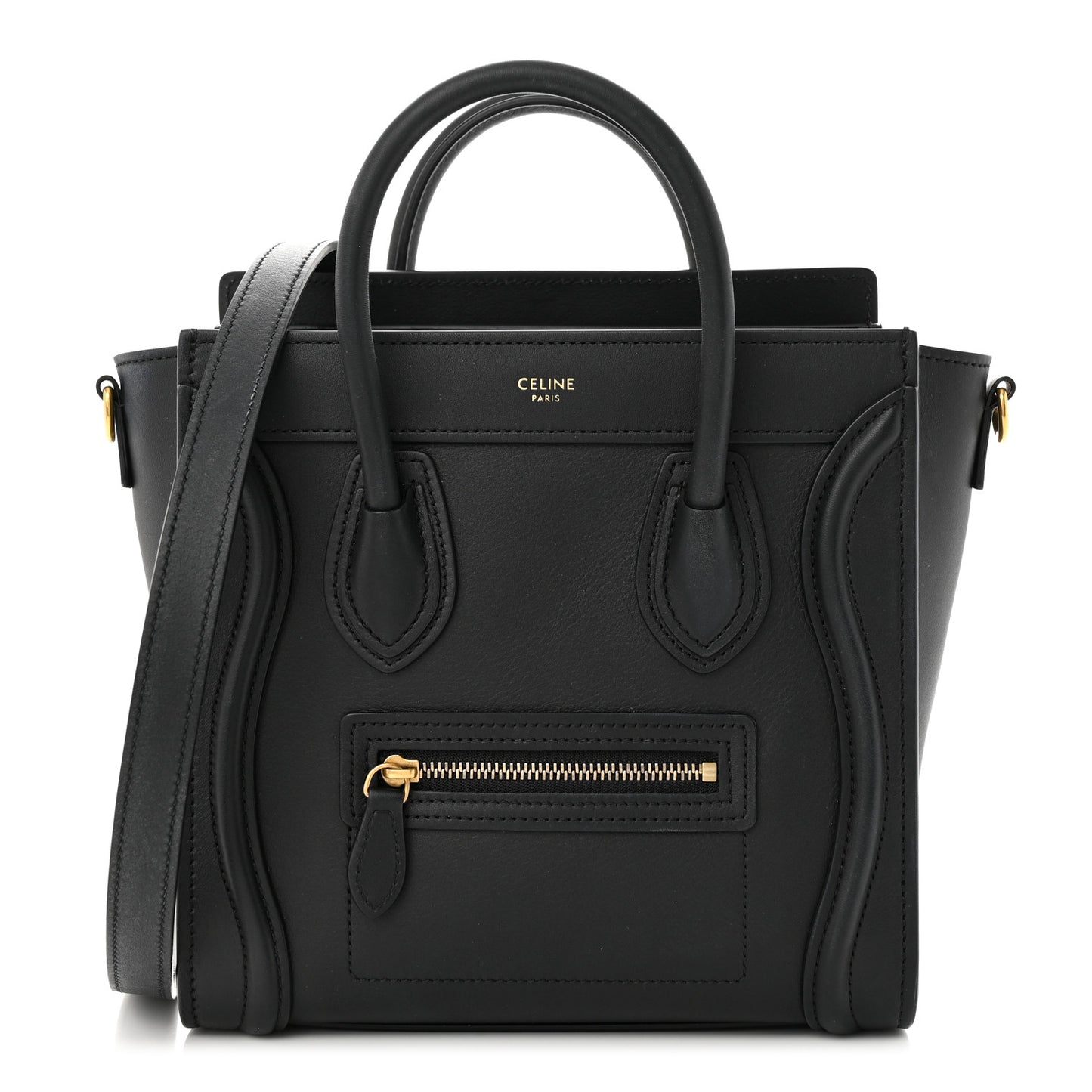 Smooth Calfskin Nano Luggage Black