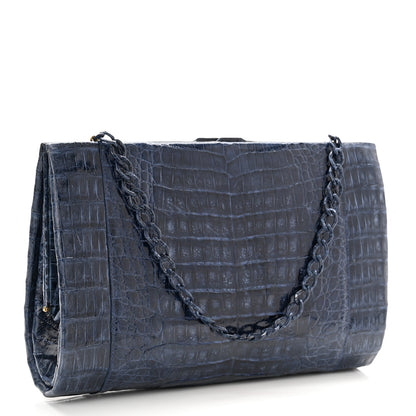 Nancy Gonzalez Crocodile Clutch Blue 3 of 9
