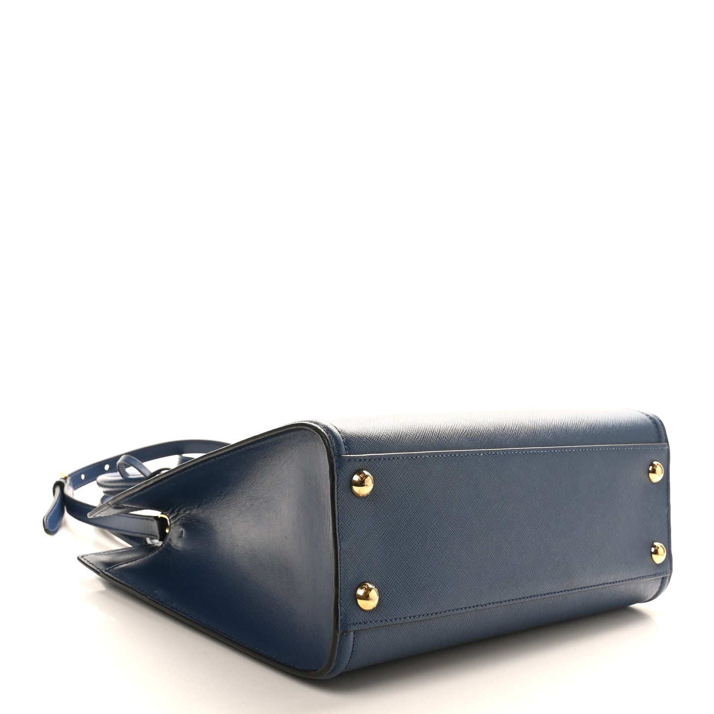 Saffiano Soft Calfskin Large Tote Bluette