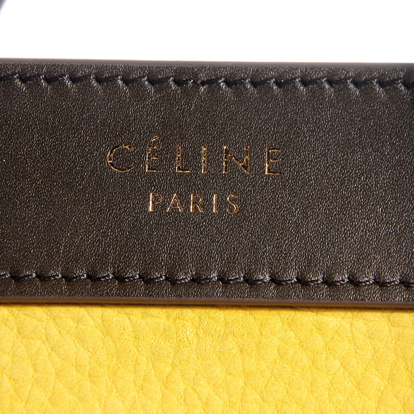 Nubuck and Smooth Calfskin Nano Tri-Color Luggage Chartreuse