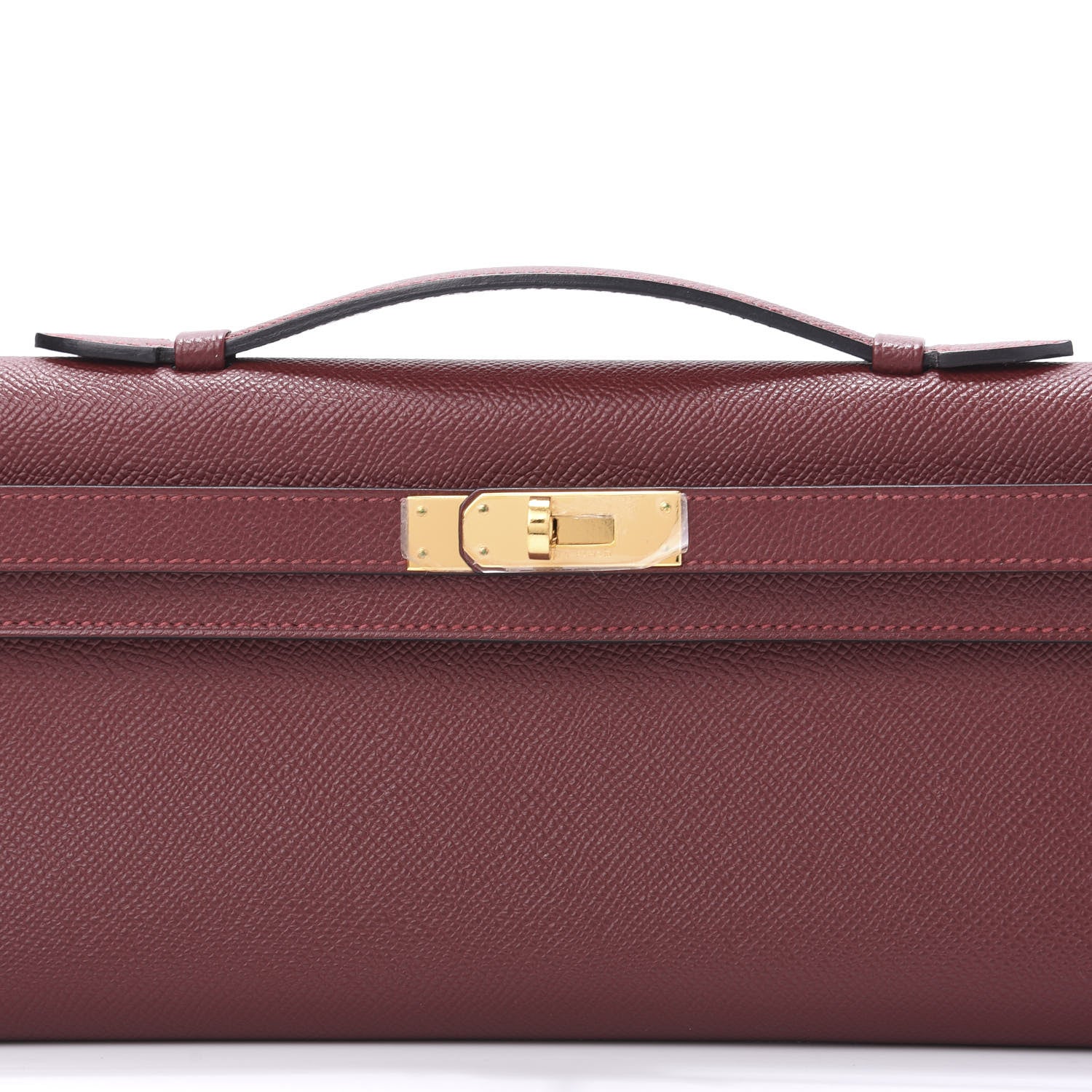 Hermes Epsom Kelly Cut Clutch Pochette Rouge H 11 of 11