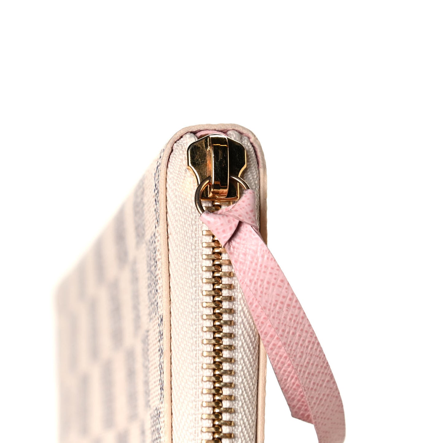 Damier Azur Clemence Wallet Rose Ballerine