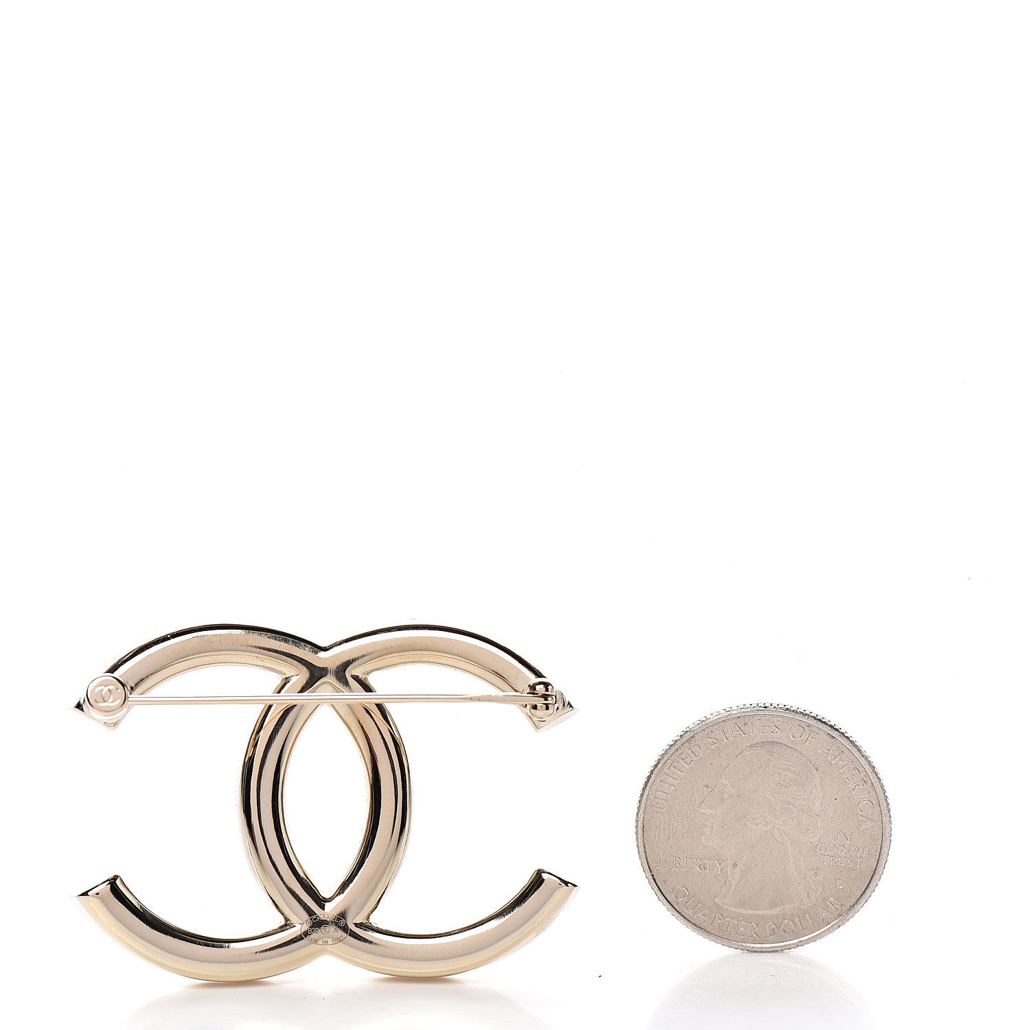 Chanel Baguette Crystal High Society CC Earrings Gold 2 of 4