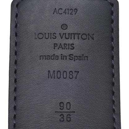 Louis Vuitton Damier Cobalt Calfskin 40mm LV Initiales Reversible Belt 90 36 Black 4 of 6