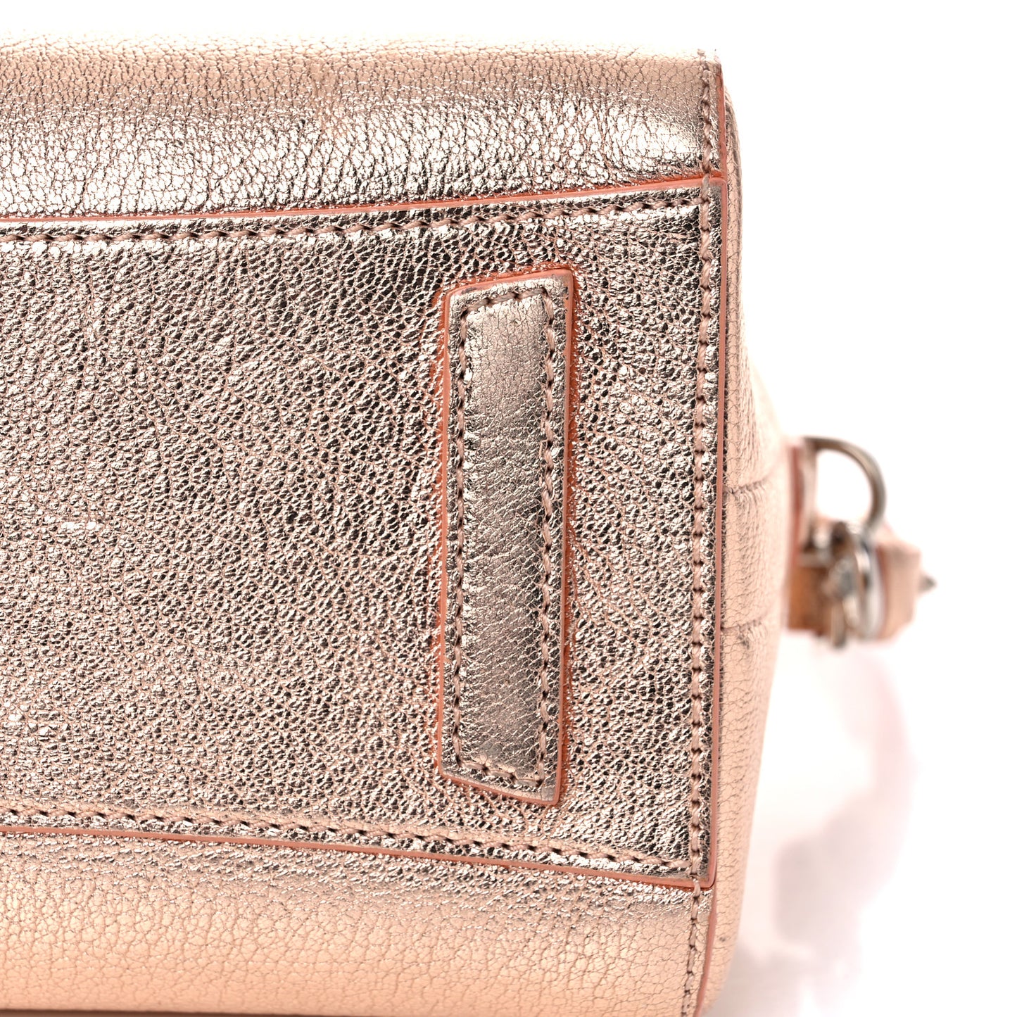 Metallic Sugar Goatskin Mini Antigona Light Pink