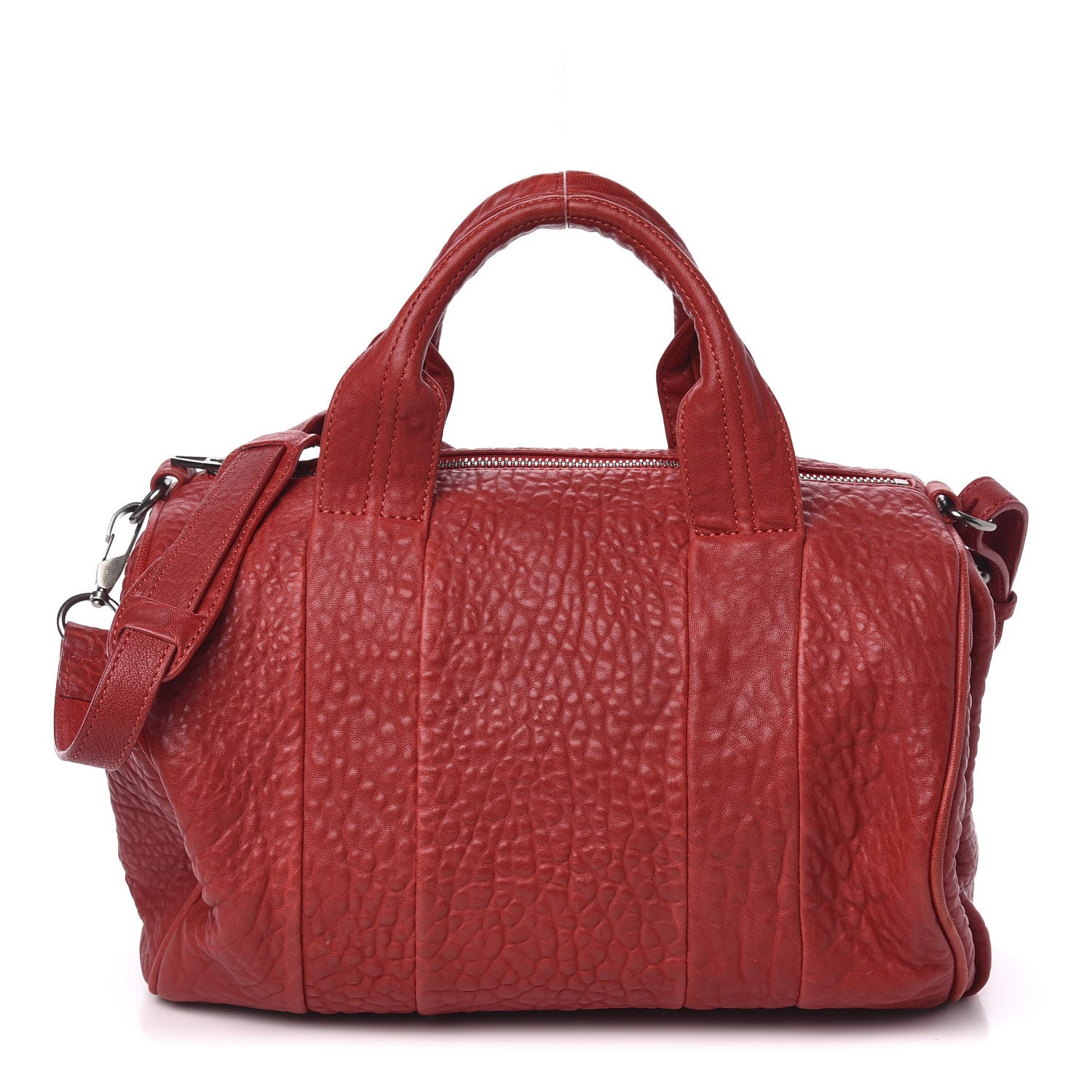 Alexander Wang Pebbled Lambskin Rocco Cayenne Gunmetal Hardware 1 of 9