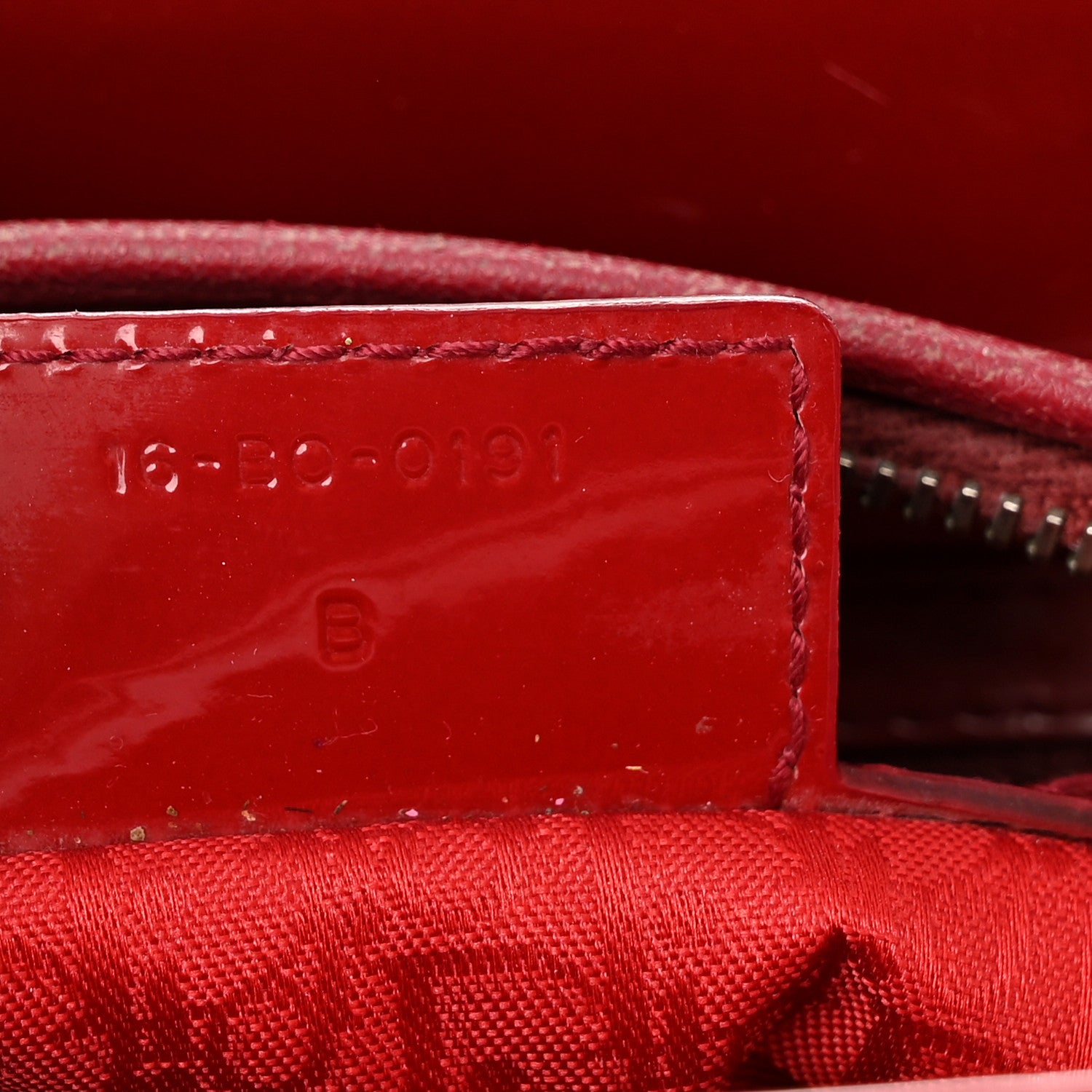 Christian Dior Patent Cannage Medium Lady Dior Red 7 of 10