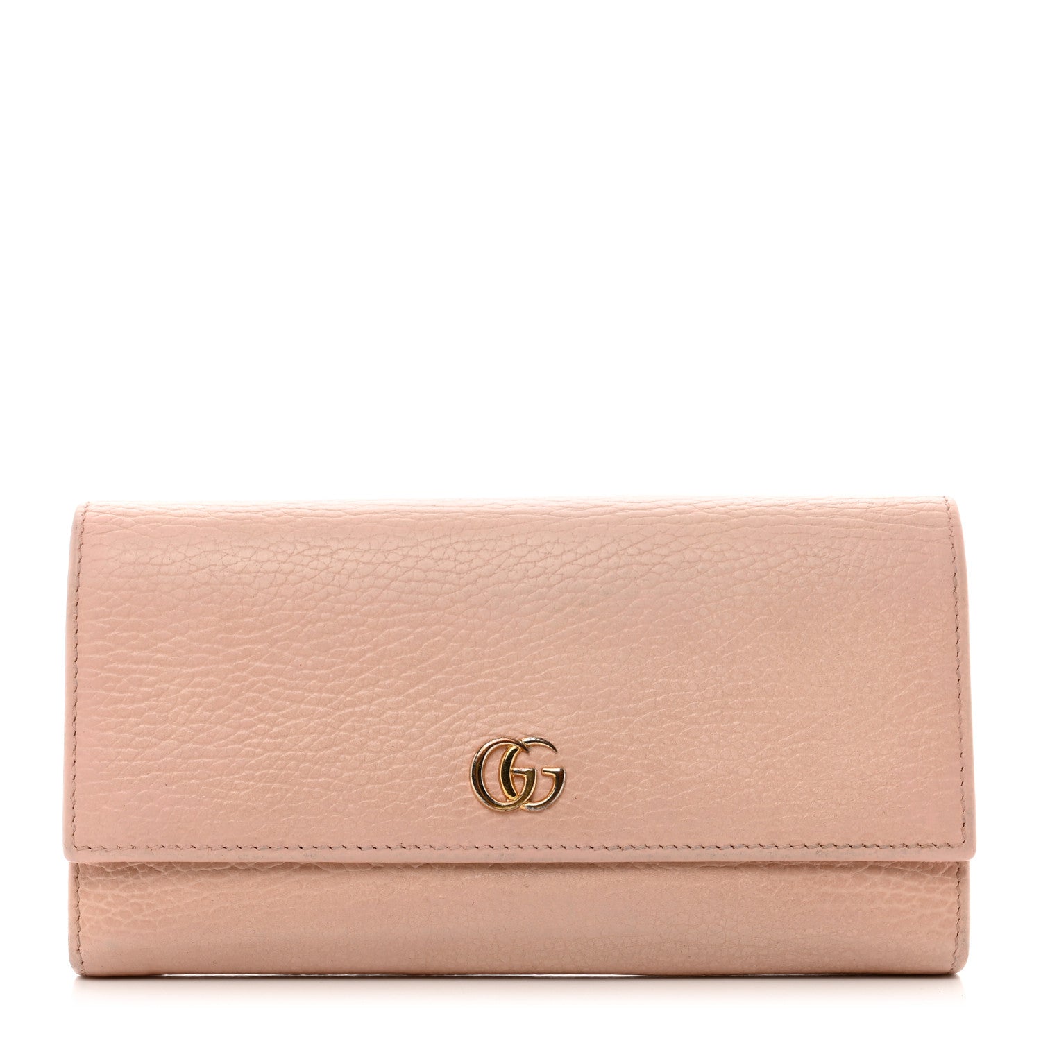 Gucci Dollar Calfskin GG Marmont Continental Wallet Perfect Pink 1 of 9