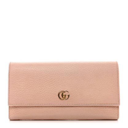 Gucci Dollar Calfskin GG Marmont Continental Wallet Perfect Pink 1 of 9
