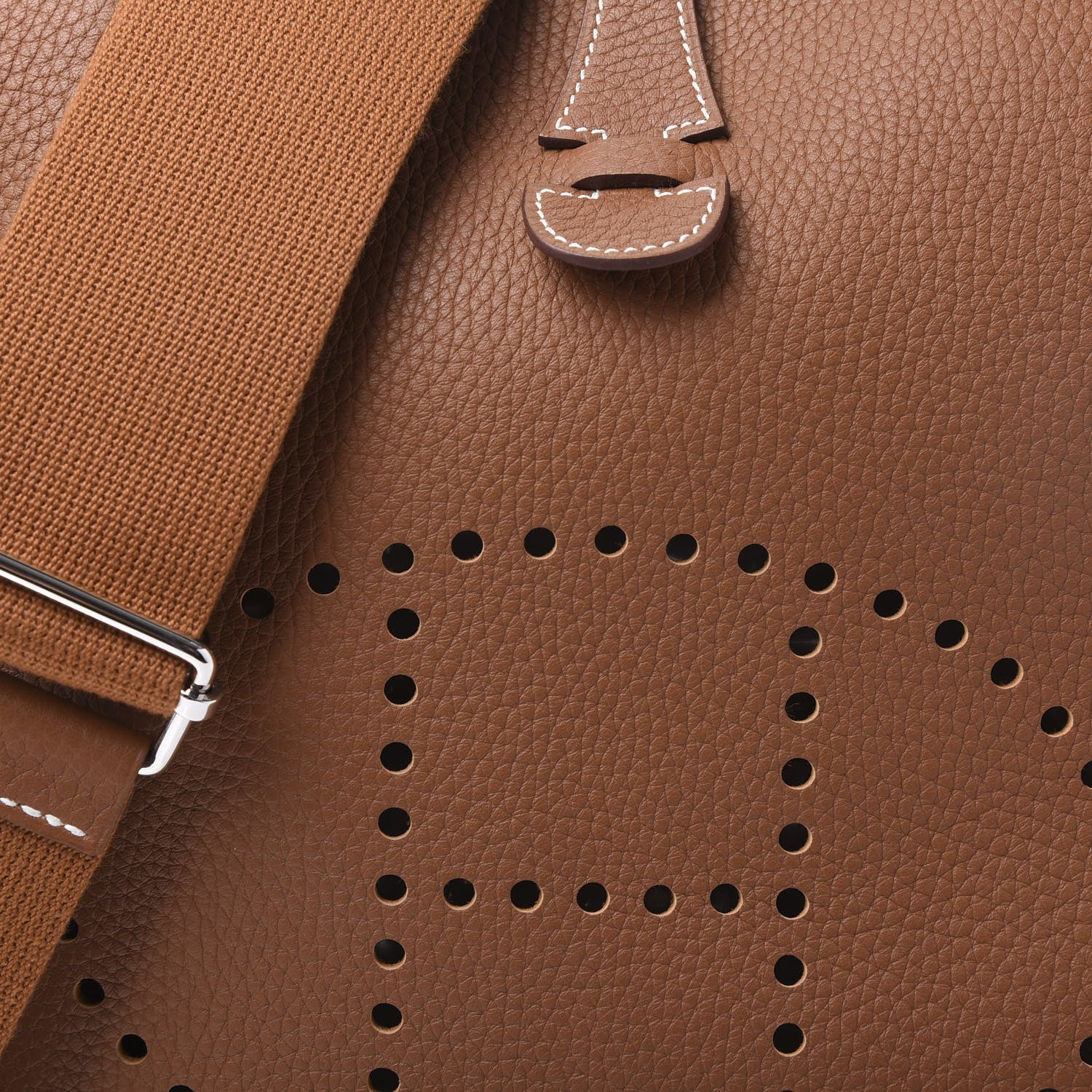 Hermes Taurillon Clemence Evelyne III PM Gold 6 of 9