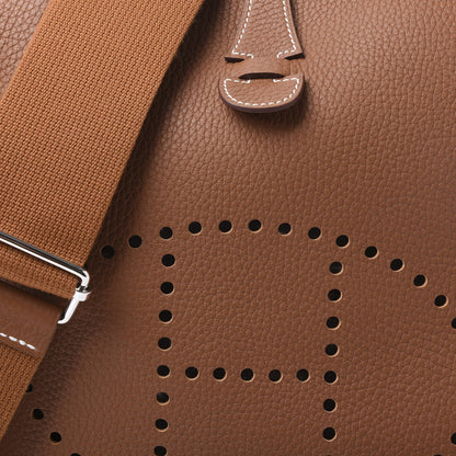 Hermes Taurillon Clemence Evelyne III PM Gold 6 of 9