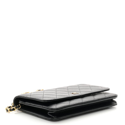 Chanel Caviar Quilted Wallet on Chain WOC Black 4 of 11