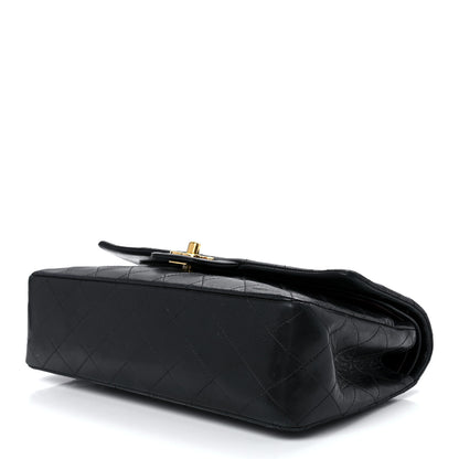 Chanel Lambskin Quilted Medium Double Flap Black 11 of 13