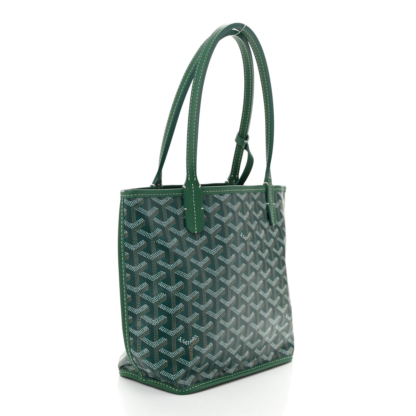 Goyardine Reversible Mini Anjou Green