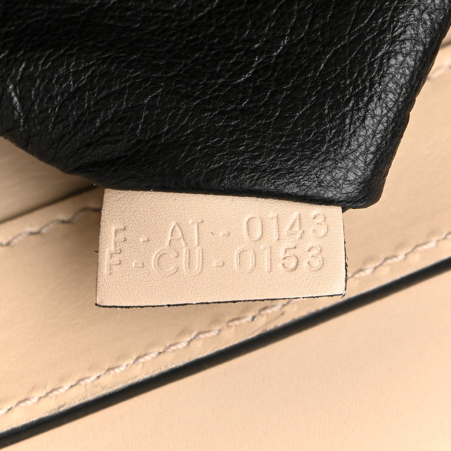 Satin Calfskin Mini Bi-Color Luggage Powder Black