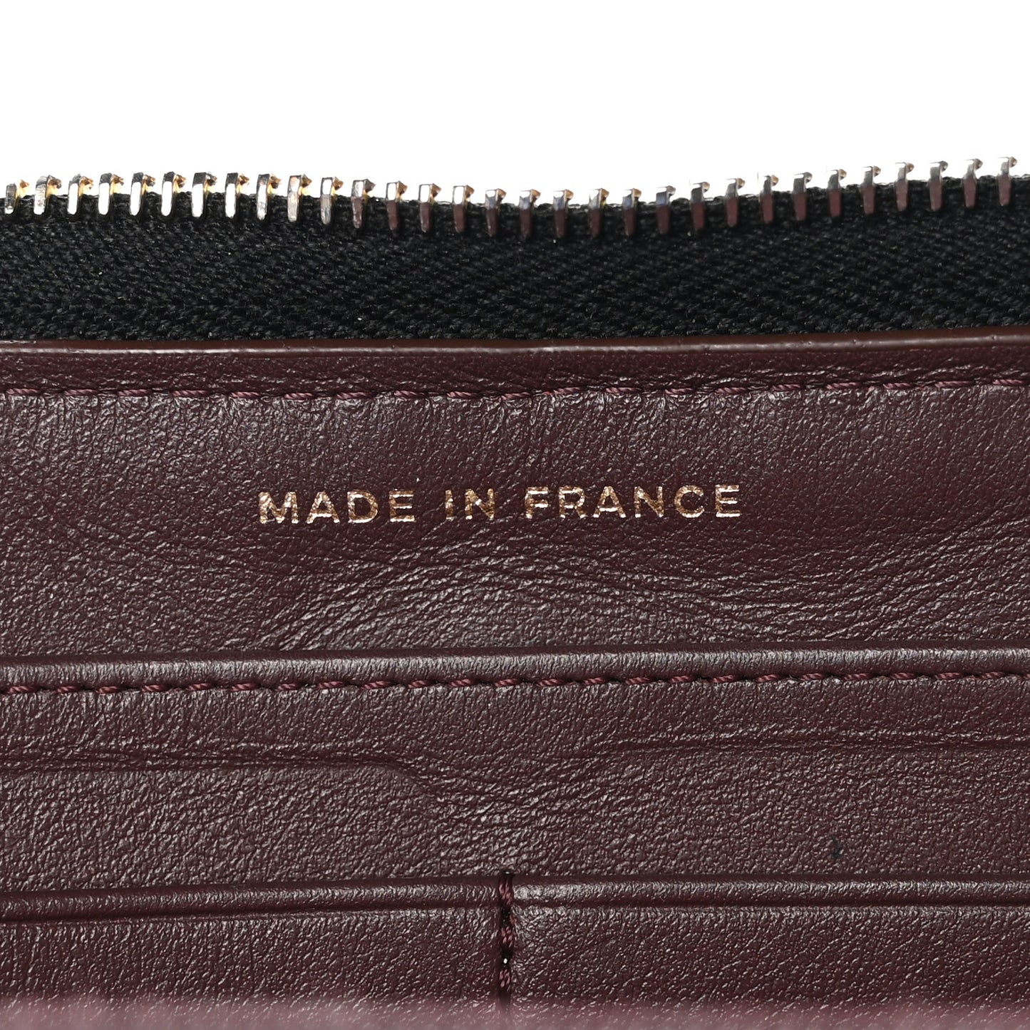 Caviar Quilted Large Gusset Zip Around Wallet Black