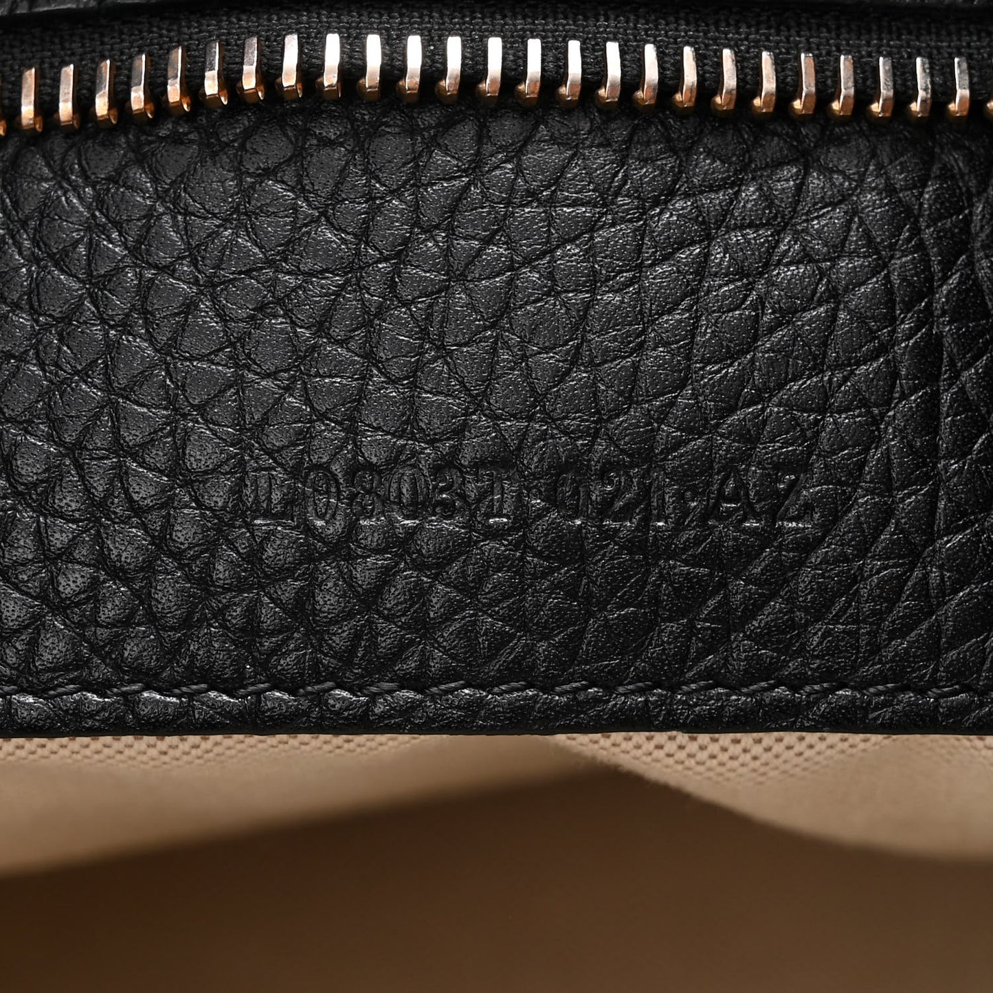 Pebbled Calfskin Large Alix Padlock Zip Hobo Bag Black