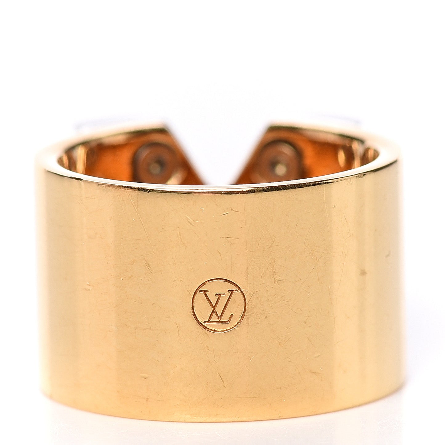 Brass Essential V Ring M Gold Silver