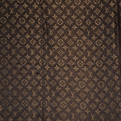 Louis Vuitton Silk Lurex Wool Monogram Shine Shawl Brown 1 of 5