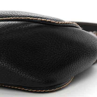 Chanel Grained Calfskin Tassel Shoulder Bag Black 10 of 11