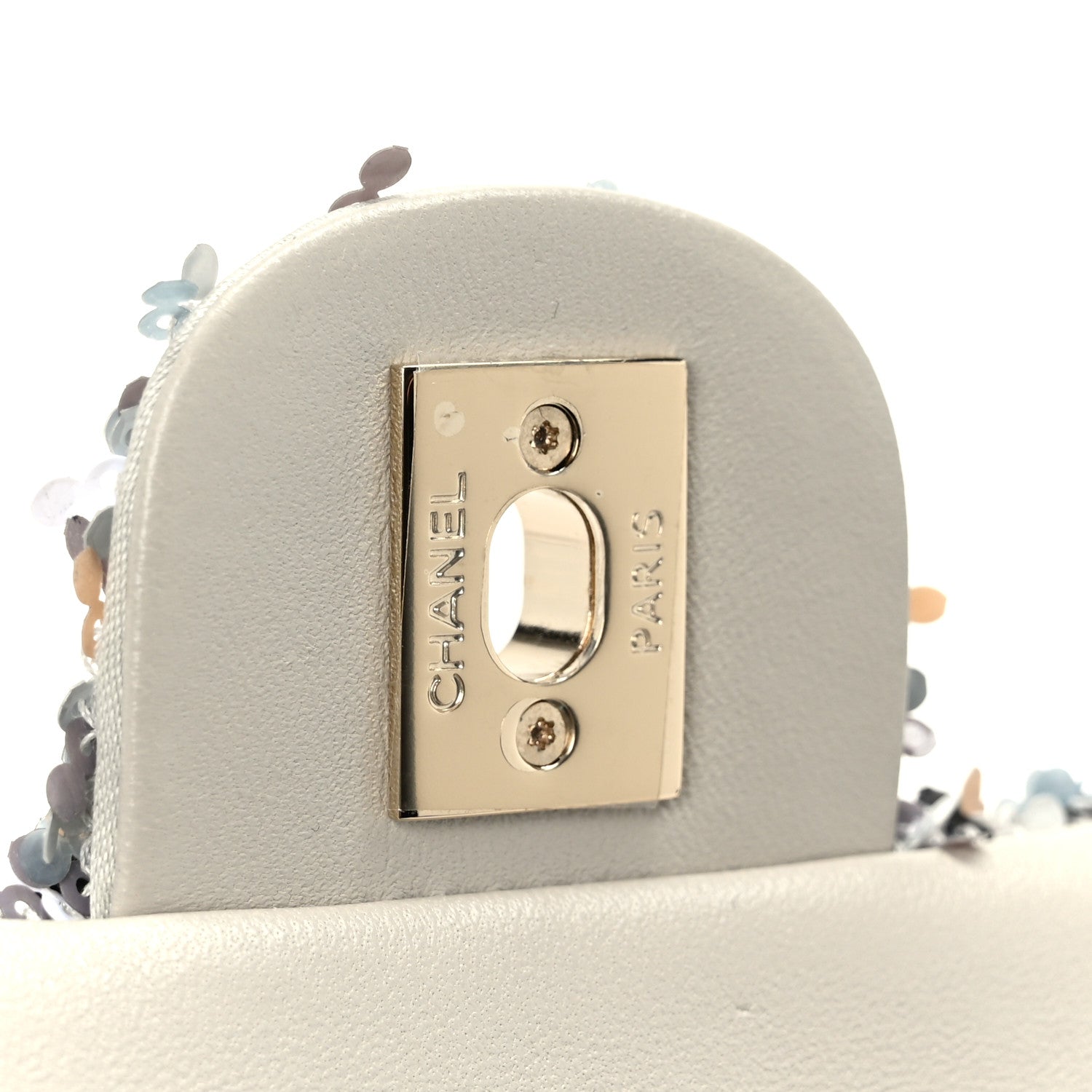 Chanel Sequin Mini Flap Gray Black White Pearly White 6 of 11